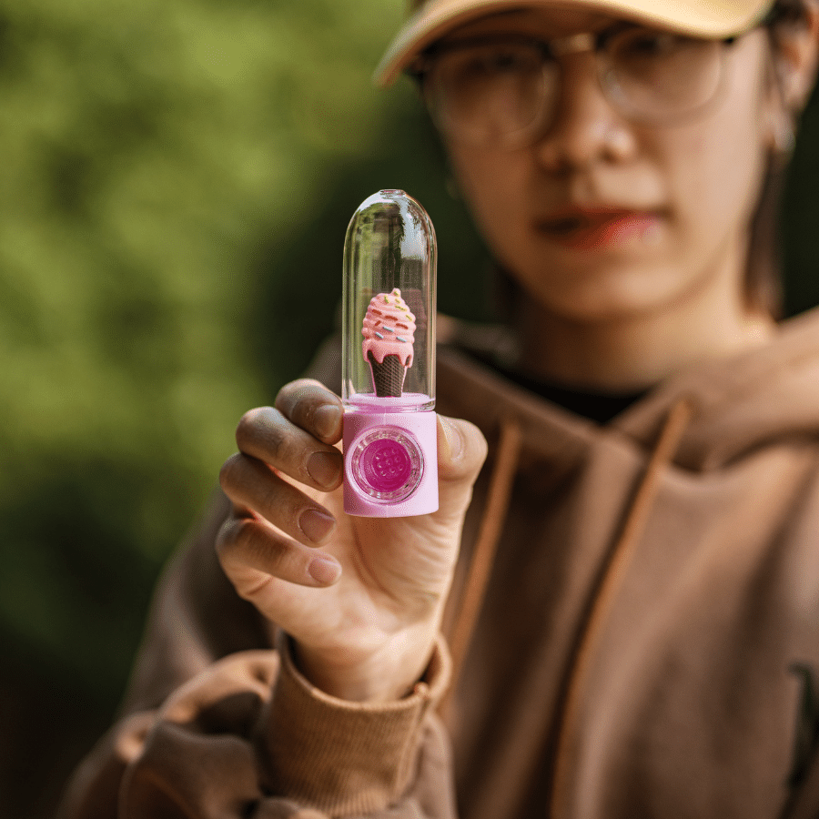 PINK SNAIL SILICONE PIPE TX128