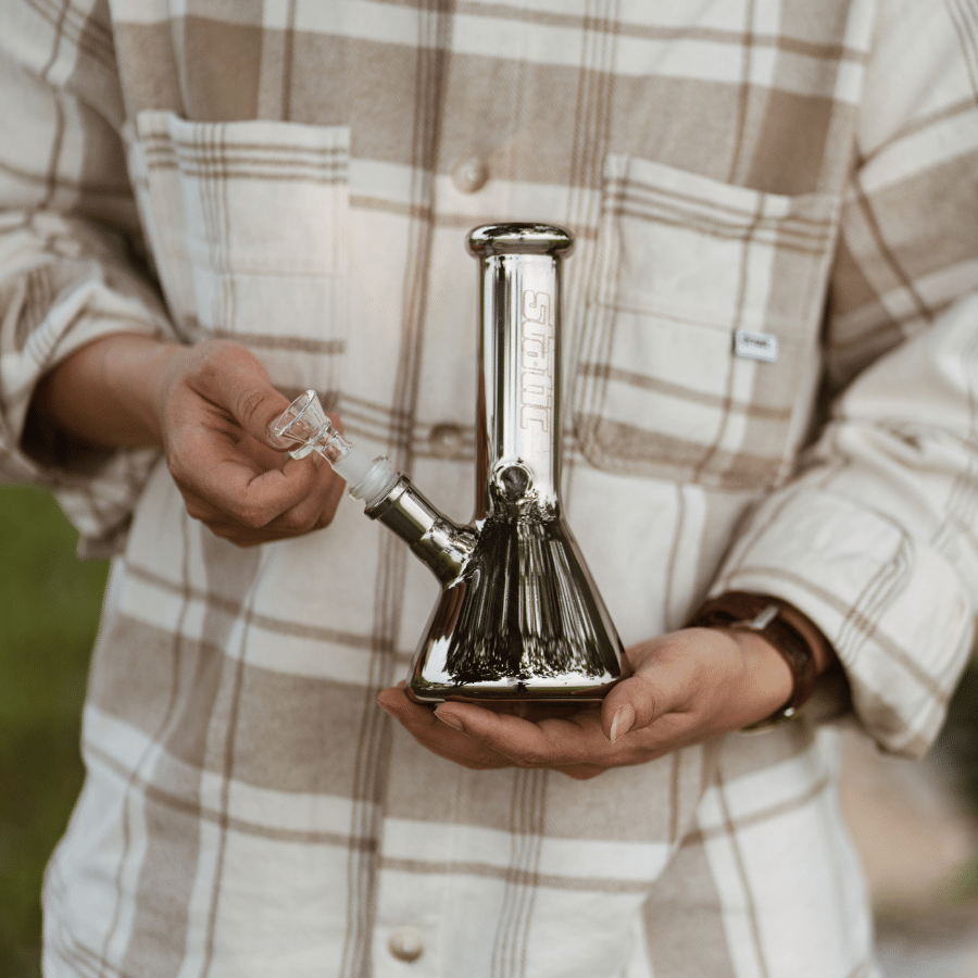 STATIC MIRROR-COATED BONG SP252