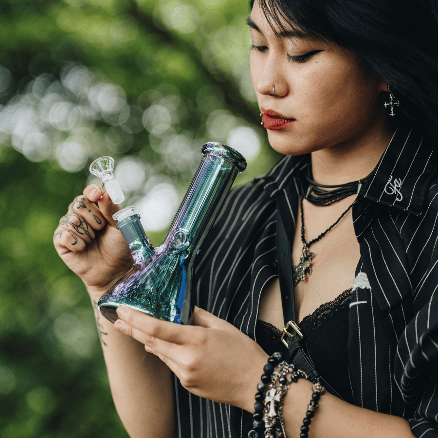 STATIC MIRROR-COATED BONG SP252