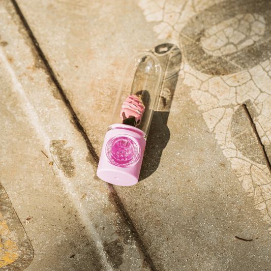 PINK SNAIL SILICONE PIPE TX128
